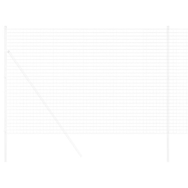 vidaXL Gard Euro Argintiu 1.5 x 10 m Metal zincat prin imersie la cald