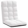 vidaXL Scaun pliabil de podea, alb, 71x51x62 cm, textil