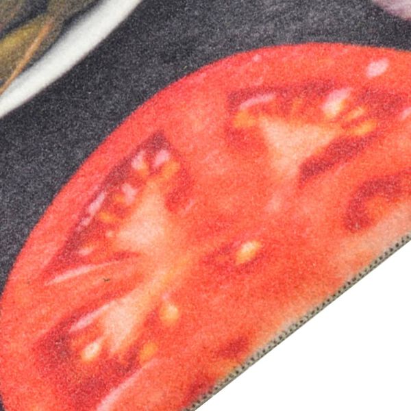 vidaXL Covor de bucătărie lavabil Wine & Dinner, 60x180cm, catifea