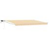 vidaXL Marchiză retractabilă manuală cu led-uri 4,5 &times; 3 m