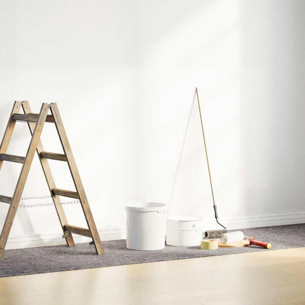 vidaXL L&acirc;nă anti-alunecare pentru vopsit 25 m 180 g/m&sup2; gri