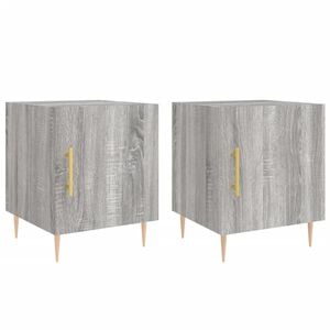 vidaXL Noptiere, 2 buc., gri sonoma, 40x40x50 cm, lemn compozit