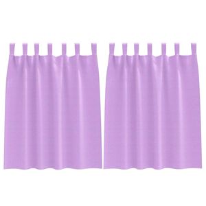 vidaXL Perdele Opaque cu Inel 2 buc. Violet 140 x 140 cm Poliester