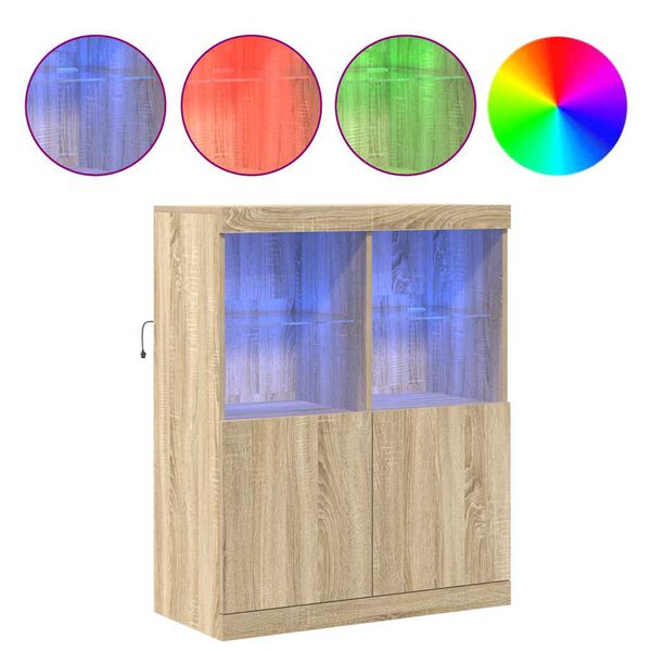 vidaXL Dulap, stejar sonoma, 81x37x100 cm lemn prelucrat