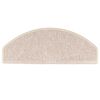 vidaXL Covorașe pentru scări, 15 buc., 65x24x4 cm, semirotunde, maro taupe, mari