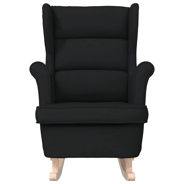 vidaXL Scaun balansoar, negru, 74x90x102 cm, material textil