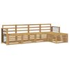 vidaXL Set de canapele de exterior 5 pcs Alb Lemn Solid de Acacia