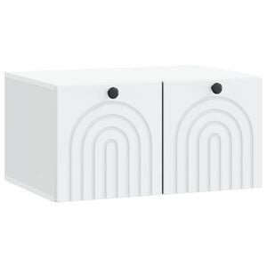 vidaXL Oglindă TV montată pe perete Pe perete Alb 59,5 x 41 x 30 cm