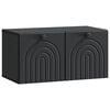 vidaXL Oglindă TV montată pe perete Pe perete Negru 59,5 x 31 x 30 cm