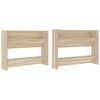 vidaXL Pantofare de perete, 2 buc., stejar sonoma, 80x18x60 cm, PAL