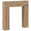 vidaXL Cadru pentru șemineu Stejar Artizanal 102 x 18 x 100,5 cm