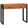 vidaXL Birou cu 2 sertare, 100x40x75 cm, lemn de tec