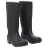 vidaXL Cizme de ploaie, negru, PVC, mărime 38