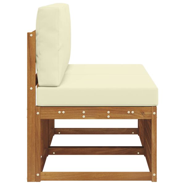 vidaXL 2 Bucată Canapea Medie pentru Exterior Lemn Solid de Acacia