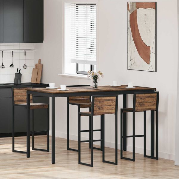 vidaXL Masă Bar &icirc;n Picioare Lemn compozit