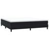 vidaXL Pat box spring cu saltea, negru, 180x210 cm, catifea