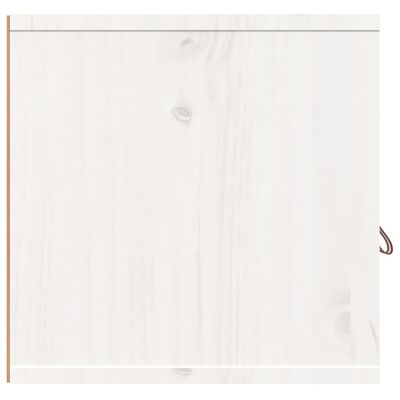vidaXL Dulap de perete, alb, 60x30x30 cm, lemn masiv de pin