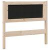 vidaXL Tăblie tapițată cu headboard Maro 100 cm Lemn de pin masiv