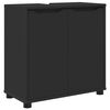 vidaXL Cabinet pentru chiuvetă de baie Negru 60 x 30 x 60 cm