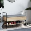 vidaXL Bancă pentru pantofi stejar sonoma 85,5x42x57,5 cm