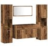vidaXL Set mobilier de baie, 4 piese, lemn vechi, lemn prelucrat