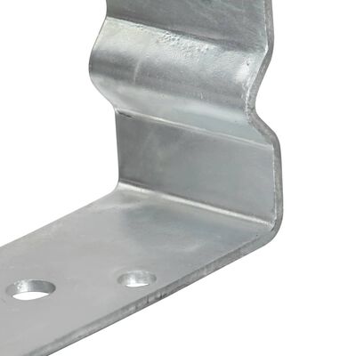 vidaXL Ancore de gard, 6 buc., argintiu, 8x6x15 cm, oțel galvanizat