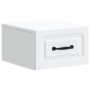 vidaXL Dulap de noapte suspendat Alb 34,5 x 33 x 20 cm Lemn prelucrat