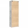 vidaXL Dulap de depozitare, gri beton, 70x42,5x225 cm, lemn prelucrat