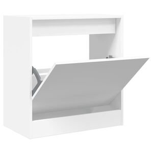 vidaXL Pantofar, alb, 60x34x63,5 cm, lemn compozit
