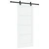 vidaXL Ușă glisantă ORKDAL 86 x 198,5 cm Lemn prelucrat Alb și negru