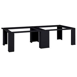 vidaXL Suport pentru mașina de spălat 2 pcs Negru 64 x 55 x 32.5 cm