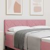 vidaXL Tăblie cap cu headboard Roz 160 cm Catifea
