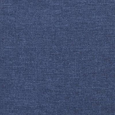 vidaXL Cadru de pat box spring, albastru, 200x200 cm, textil