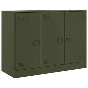vidaXL Bufeta verde măslină 99x39x73 cm oțel