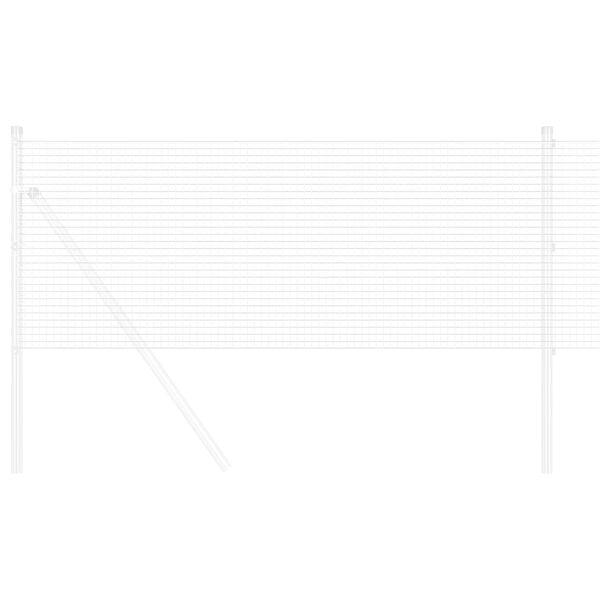 vidaXL Gard din s&acirc;rmă sudată Argintiu 1.4 x 10 m