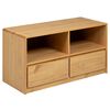 vidaXL Dulap TV "SAUDA", stejar, 99x43x55 cm, lemn masiv de pin
