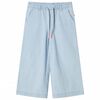 vidaXL Pantaloni pentru copii, albastru denim pal, 104