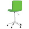 vidaXL Scaune de sufragerie pivotante 4 buc. piele artificială verde