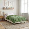 vidaXL Duvet complet pe tot parcursul anului Patos Verde 135 x 220 cm