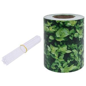 vidaXL Panou de intimitate grădină, verde, 35 x 0,19 m, PVC
