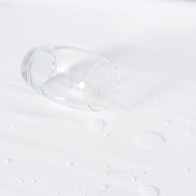 vidaXL Protecții saltea impermeabile, 2 buc., alb, 60x200 cm, bumbac