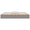 vidaXL Cadru pat otoman fără saltea Taupe 180x200 cm țesătură