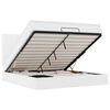 vidaXL Cadru de pat otoman cu saltea alb 160x200cm piele artificială