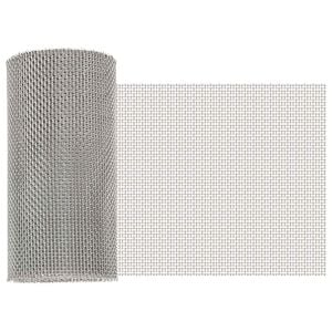 vidaXL Ecran din plasă 20 x 500 cm 8 Mesh Oțel Inoxidabil 201 Argintiu