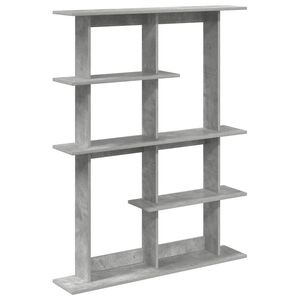vidaXL Raft de perete Gri Beton 102 x 20 x 130 cm Lemn prelucrat