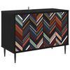 vidaXL Cabinet TV OMMEN 69 x 33 x 50,5 cm Stejar Negru Lemn prelucrat