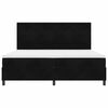 vidaXL Pat cu arcuri cu saltea cu headboard Negru 200 x 200 cm Catifea