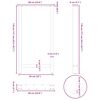 vidaXL Picioare de masă de bar antracit, 2 buc., 60x(110-111) cm, oțel
