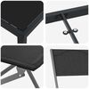 vidaXL Set de masă pentru grădină 5 pcs Negru