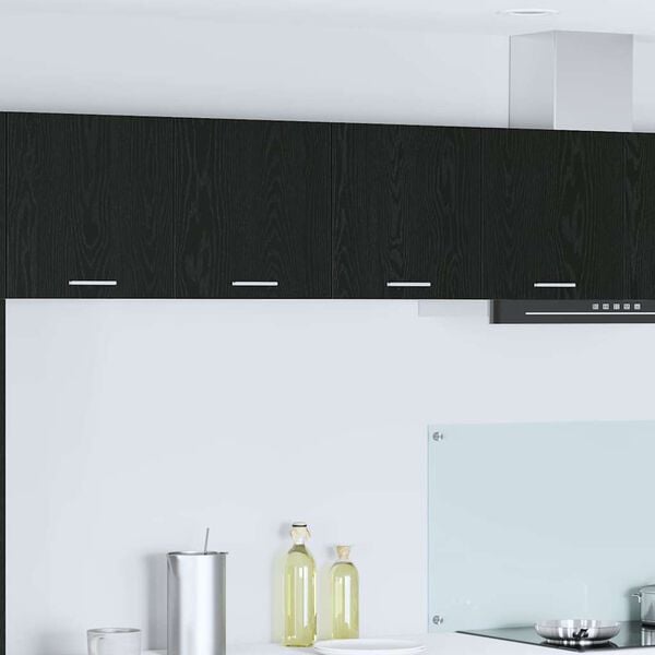 vidaXL Dulap suspendat Stejar Negru 80 x 31 x 40 cm Lemn compozit